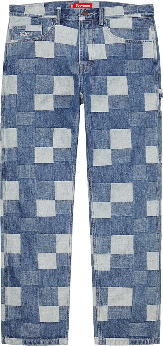 Patched Denim Painter Pant view 6